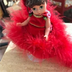Adorable Madame Alexander Doll with Feathered Outfit